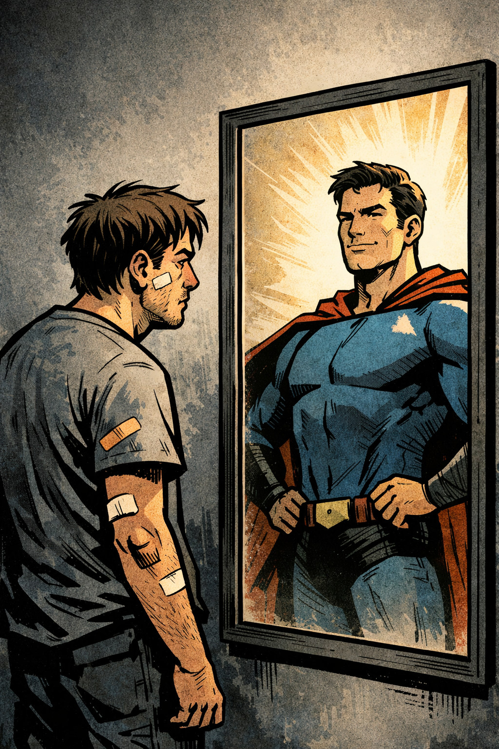 tired hero